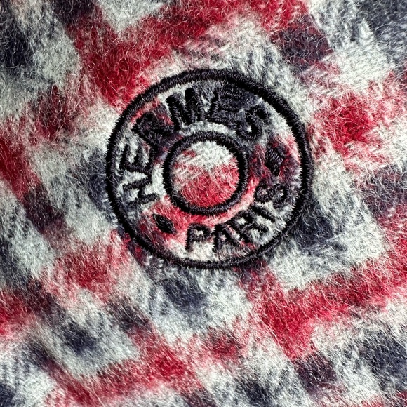 💙Hermes Cashmere Ecossais Recto-Verso Muffler/Scarf/Stole Women’s or Men’s - Picture 6 of 10